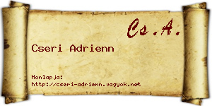 Cseri Adrienn névjegykártya